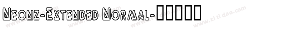Neonz-Extended Normal字体转换